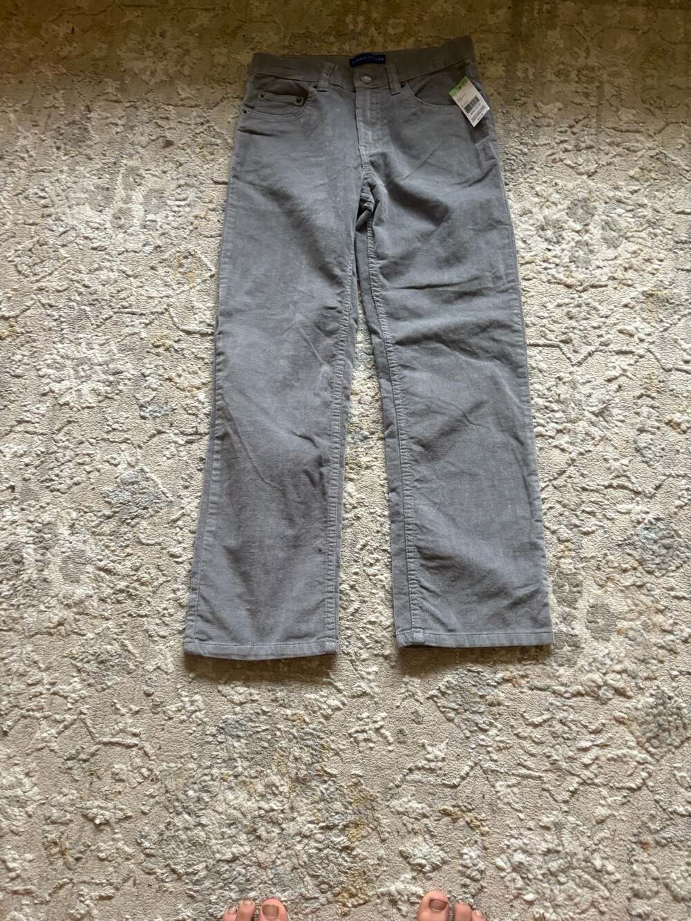 Simply Styled Boys Grey Corduroy Pants Size M (10/12)